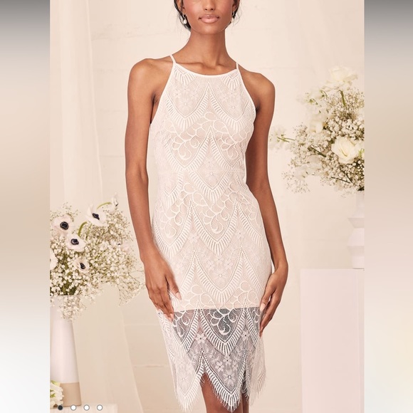 Lulus Your Love Forever White Lace Bodycon Midi Dress - Picture 3 of 12